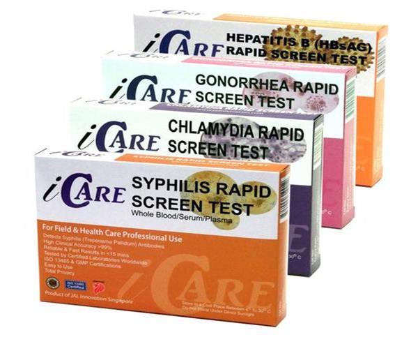 Sexual Health Multi-Test Pack (Chlamydia/ Gonorrhea/ Syphilis/ Hepatitis B)